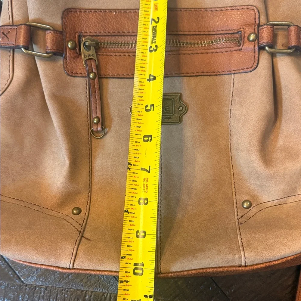 b.ø.c Born Concept Taupe Leather Crossbody Bag‎ Purse